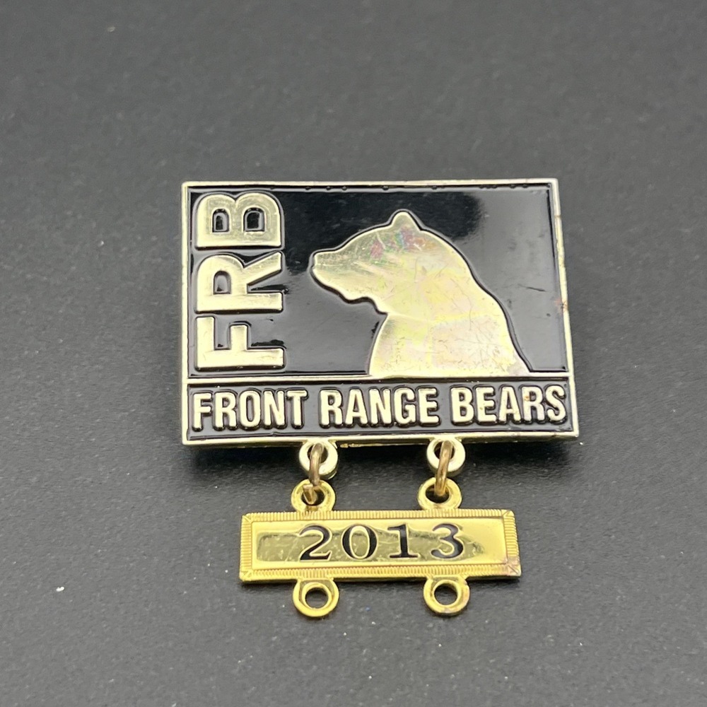 Front Range Bears FRB Colorado Gay Club Hirsute Dangler 2013 Lapel Hat Pin